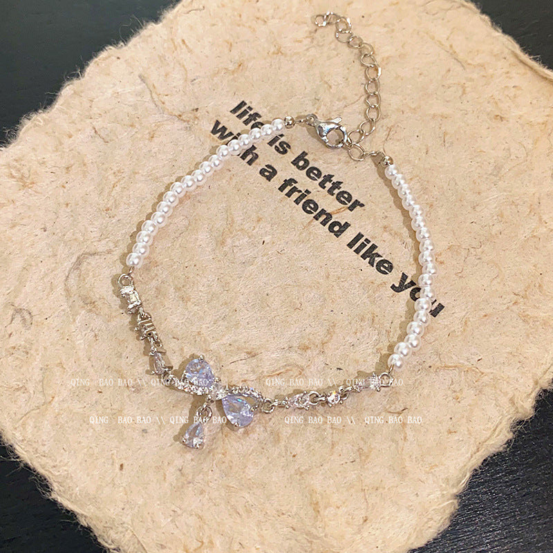 Wholesale titanium steel female niche all-match light luxury high-end lovers bracelet